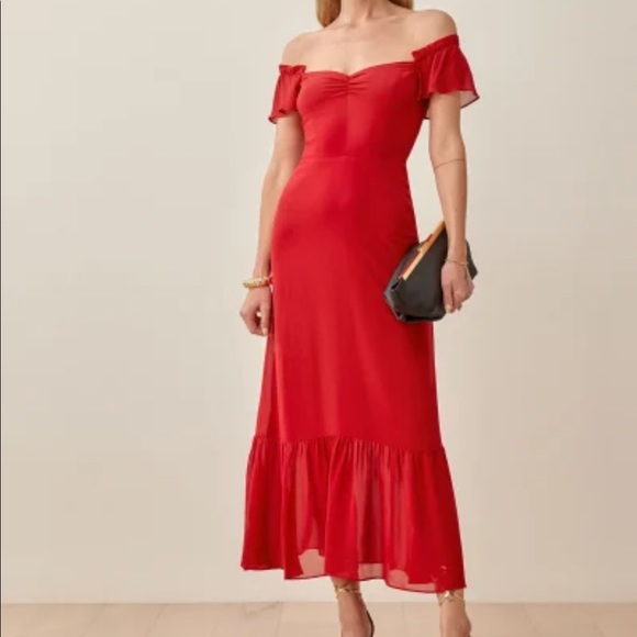 Reformation butterfly dress size 0 - Picture 3 of 5